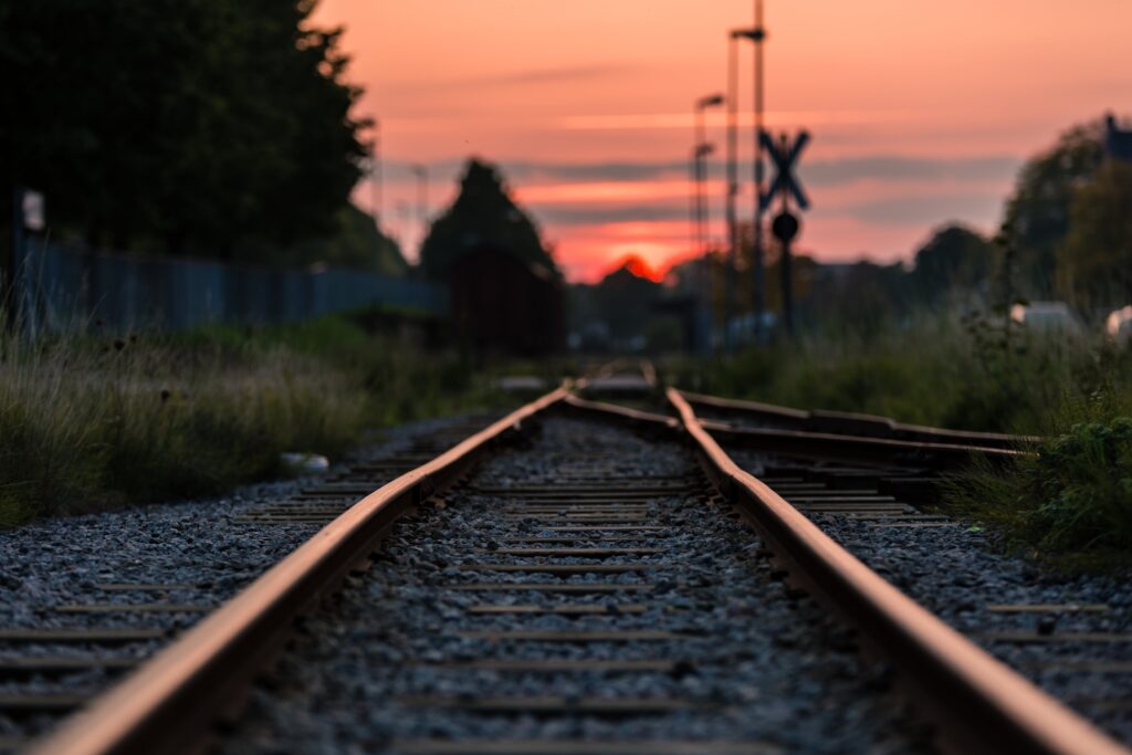 ground view of traintracks